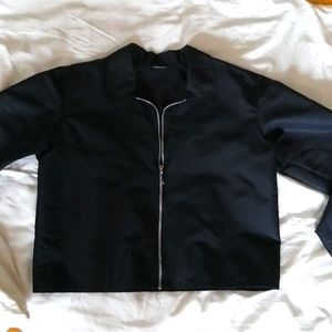 Cropped nylon jacket